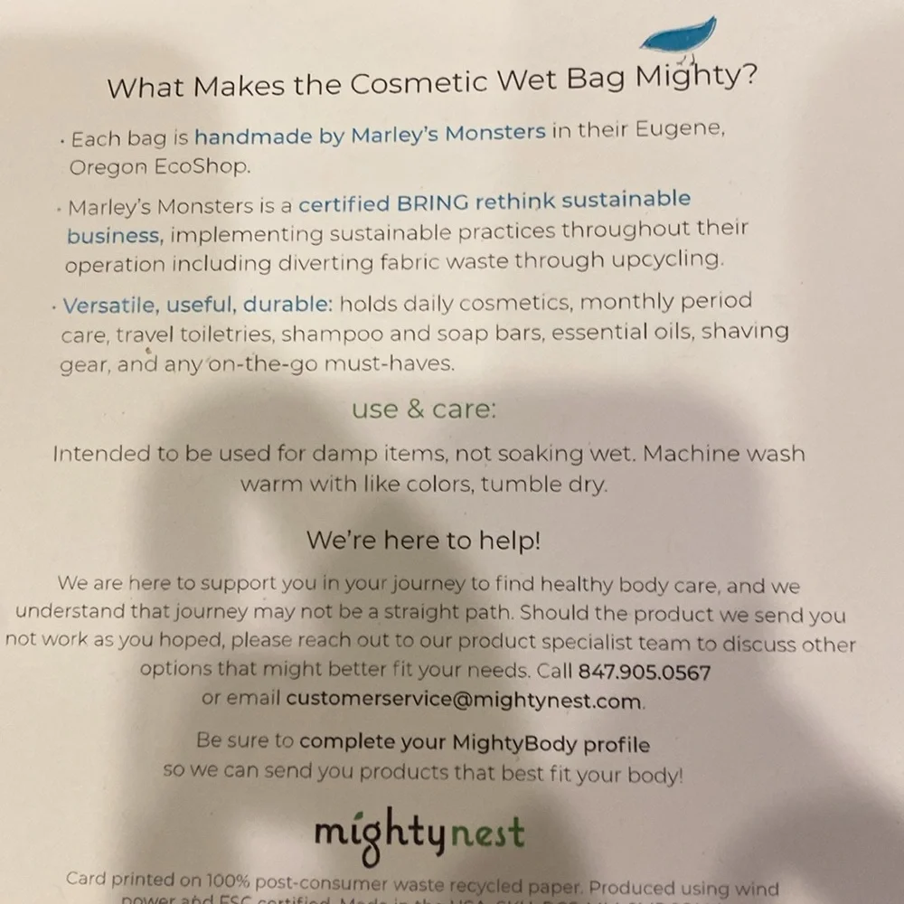 Eco-friendly wet bag and soap bag